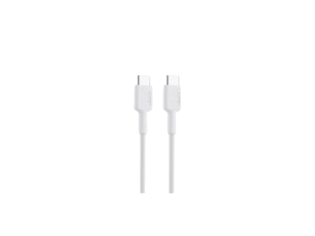 Buy Aukey USB-C to USB-C Braided Nylon Cable 0.9m - White in Qatar Buy Aukey USB-C to USB-C Braided Nylon Cable 0.9m - White in Qatar